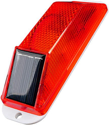 Aolyty Solar Strobe Warning Light Sensitive LED Warning Lamp Super Bright IP54 Waterproof Light Control Flashing Beacon Barricade Construction Safety Road Signs Flash Traffic Lights (Yellow)