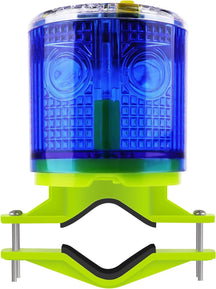 Aolyty Solar Strobe Warning Light IP54 Waterproof LED Flashing Safety Light Bright Warning Lamp Outdoor with Switch for Construction Traffic Dock Marine Beacon Road Signs (Green)